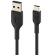 Belkin USB-A - USB-С, PVC Cable, 2m, black close-up_2
