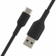 Belkin USB-A - USB-С, PVC Cable, 2m, black overall plan