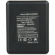 Battery charger for GoPro HERO9 Black, back view