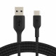 Belkin USB-A - USB-С, BRAIDED Cable, 2m, black
