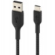 Belkin USB-A - USB-С, BRAIDED Cable, 2m, black close-up_2