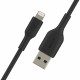 Belkin USB-A - Lightning, PVC Cable, 1m, black overall plan
