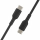 Belkin USB-С - USB-С, PVC Cable, 2m, black overall plan