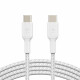 Belkin USB-С - USB-С, BRAIDED Cable, 1m, white