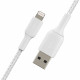 Belkin USB-A - Lightning, BRAIDED Cable, 2m, white overall plan
