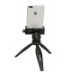 Monopod and tripod adjustable mount for smartphone, in vertical format