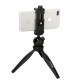 Monopod and tripod adjustable mount for smartphone, in horizontal format