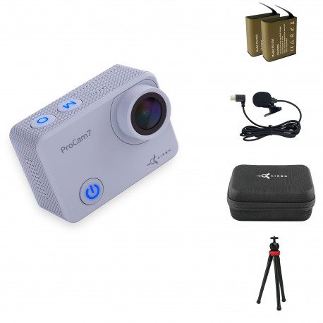 Екшн-камера AIRON Procam 7 Touch в наборі для блогера 12-в-1