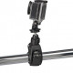 AIRON AC73 Bicycle handlebar mount for action cameras (for 20-44 mm pole), with a camera
