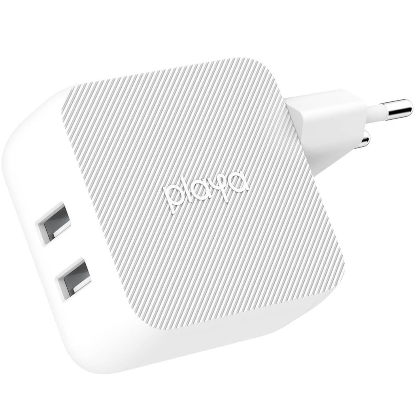 Мережевий зарядний пристрій Playa by Belkin Home Charger 24W Dual USB 2.4A, white