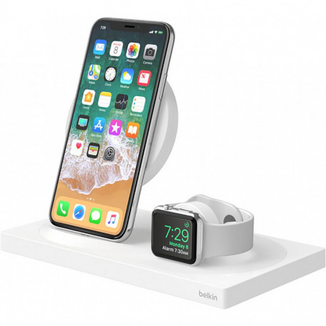 Беспроводное зарядное устройство Belkin 2-in-1 Wireless Pad/Stand/Apple Watch