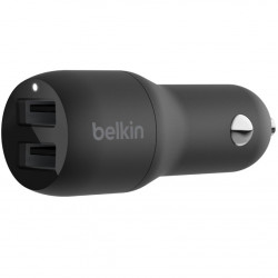 Автомобильное зарядное устройство Belkin Car Charger 24W Dual USB-A, black