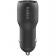 Belkin Car Charger 24W Dual USB-A, black, frontal view