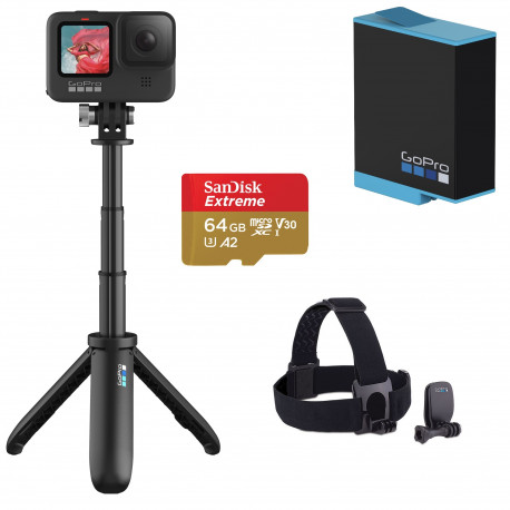 Экшн-камера GoPro HERO9 Black Holiday Bundle, главный вид