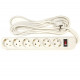 PowerPlant Surge protector 3 m, 3x1.5mm2, 10A, 6 outlets (JY-1057/3)