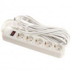 PowerPlant Surge protector 7 m, 3x1.5mm2, 10A, 5 outlets (JY-1056/7)