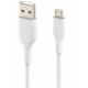 Belkin USB-A - MicroUSB, PVC Cable, 1m, white close-up_2