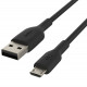 Кабель Belkin USB-A - MicroUSB, PVC, 1 м, черный крупный план_1