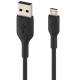 Belkin USB-A - MicroUSB, PVC Cable, 1m, black close-up_2