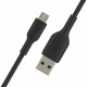 Belkin USB-A - MicroUSB, PVC Cable, 1m, black overall plan