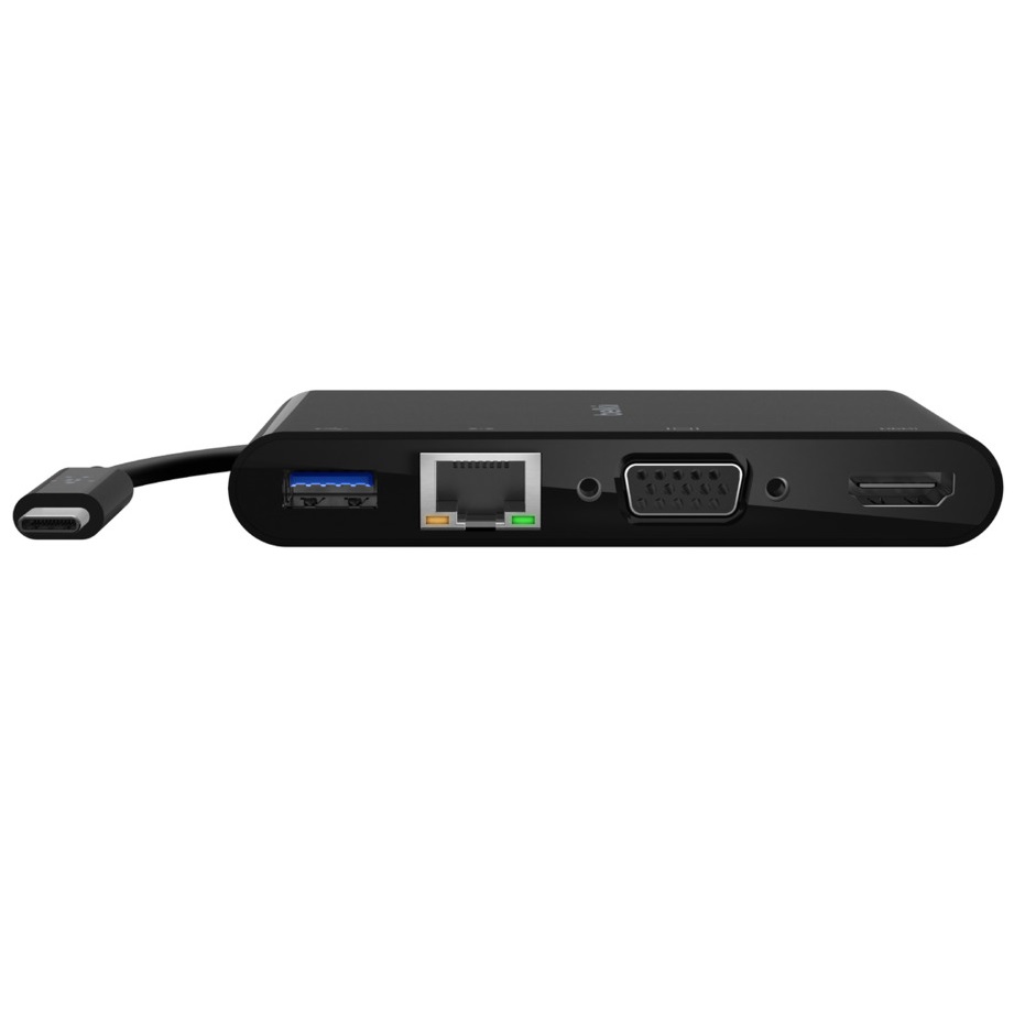 Belkin USB-C - Ethernet, HDMI, VGA, USB-A adapter, main view