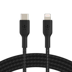 Belkin USB-C - Lightning, BRAIDED Cable, 1m