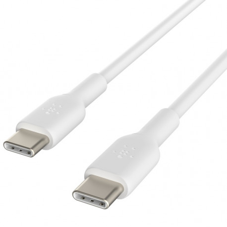 Belkin USB-С - USB-С, PVC Cable, 1m, white close-up_1