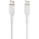 Belkin USB-С - USB-С, PVC Cable, 1m, white close-up_2