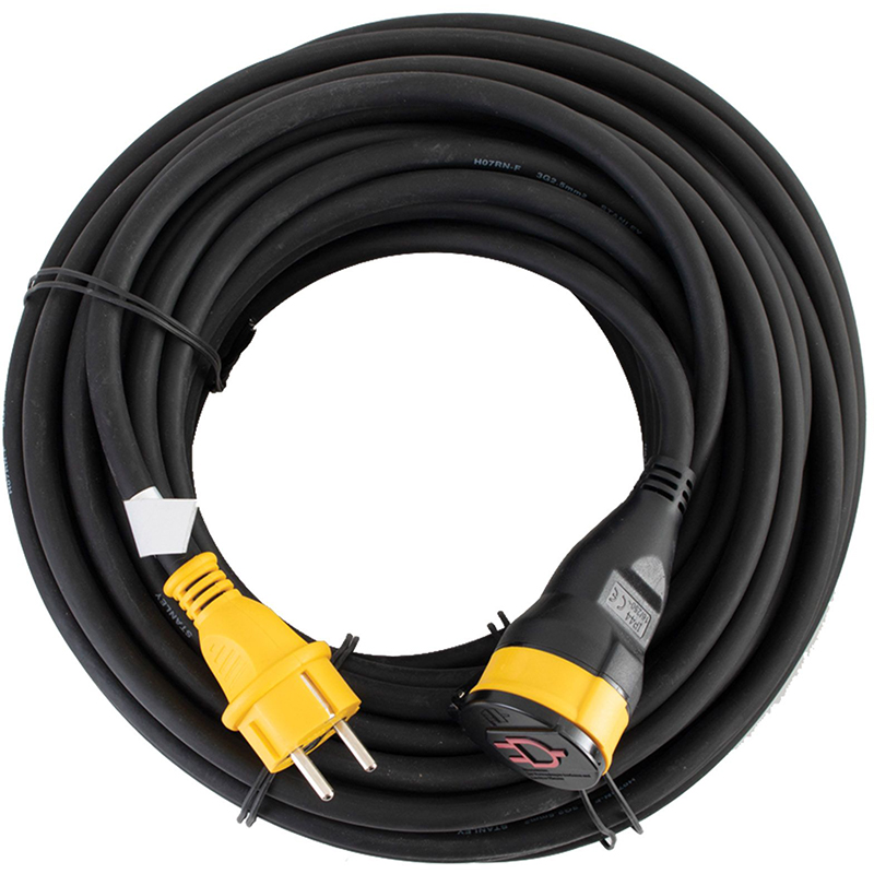 Extension Stanley Fatmax 25 m, 3x1.5mm2, IP44, self-closing socket