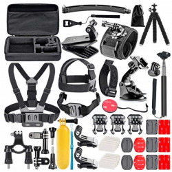 AIRON 50-in-1 accessory set in ACK-40 case for action cameras