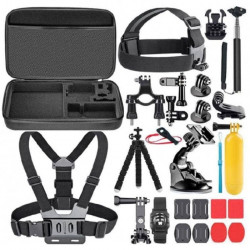 AIRON 25-in-1 accessory set in ACK-2 case for action cameras