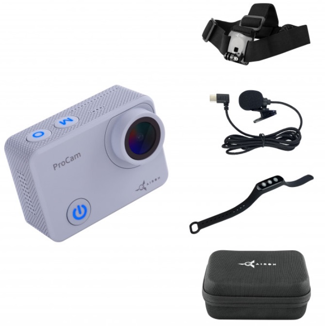 Экшн-камера AIRON Procam 7 Touch в наборе блогера 8-в-1 с аксессуарами для съемки от первого лица, главный вид