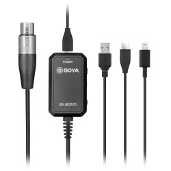 Boya BY-BCA70 (3-pin XLR на Lightning, USB-C, USB-A) Plug Microphone Cable