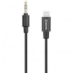 Boya BY-K1 3.5mm TRS Male to Lightning Adapter Cable (7.9")