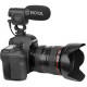 Boya BY-BM3011 Camera-Mount Cardioid Shotgun Microphone, with a camera