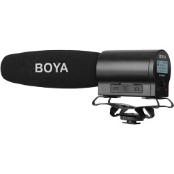 Суперкардиодный направленный микрофон пушка Boya BY-DMR7 со встроенным флеш-рекордером