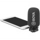 Boya BY-DM200 Plug-In Digital Cardioid Microphone for Lightning iOS Devices, with smartphone