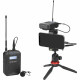 Boya BY-WM6S Camera-Mount Wireless Omni Lavalier Microphone System (556 to 576 MHz), with smartphone_2