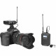 Boya BY-WM6S Camera-Mount Wireless Omni Lavalier Microphone System (556 to 576 MHz), with a camera_1