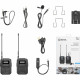 Boya BY-WM6S Camera-Mount Wireless Omni Lavalier Microphone System (556 to 576 MHz), in the box
