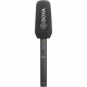 Boya BY-PVM3000S Modular Short Shotgun Microphone, frontal view with windscreen