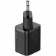 Baseus 20W Super Si USB-C TZCCSUP-B01 charger, black side view