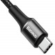Кабель Baseus Halo USB Tуpe-C - USB Type-C PD2.0, QC3.0, 60W чорний, 1 м
