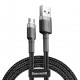 Кабель Baseus Cafule USB Tуpe-A - Micro USB чорно-сірий, 1 м