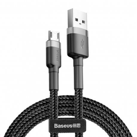 Кабель Baseus Cafule USB Tуpe-A - Micro USB черно-серый, 1 м, главный вид