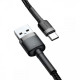 Кабель Baseus Cafule USB Tуpe-A – Micro USB черно-серый, 1 м, коннекторы