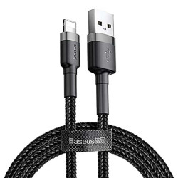 Baseus Cafule USB Type-A - Lightning cable black-gray, 1 m