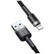 Кабель Baseus Cafule USB Tуpe-A – Lightning черно-серый, 1 м, коннекторы