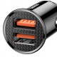 Автомобільний зарядний пристрій Baseus Circular Plastic Dual USB QC3.0 30W CCALL-YD01, чорний