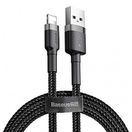 Кабель Baseus Cafule USB Tуpe-A – Lightning черно-серый, 2 м, главный вид